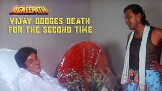 Krishnan Iyer saves Vijay  Agneepath 1990  Amitabh Bachchan Mithun Chakraborty [upl. by Gold]