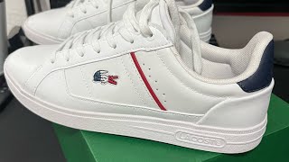 Unboxing Lacoste Europa Pro Masculino  BrancoVermelho [upl. by Eniluap318]