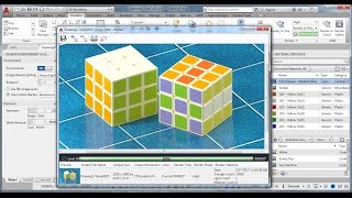 3D Modeling  Rubiks Cube Tutorial  AutoCAD 2017 [upl. by Liris]