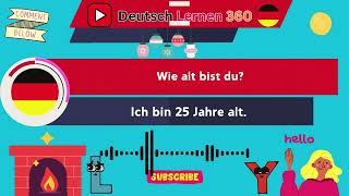 100 Wichtige Fragen und Antworten auf Deutsch für Anfänger A1 – Alltagsgespräche leicht gemacht [upl. by Goulden]