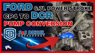 CP4 to DCR Pump Conversion Ford 67L Power Stroke fordtrucks powerstroke diesel ssfueled short [upl. by Krueger]