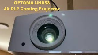 OPTOMA UHD38 True 4K DLP Gaming Projector  240Hz  3D Capable  Unboxing [upl. by Aicire927]