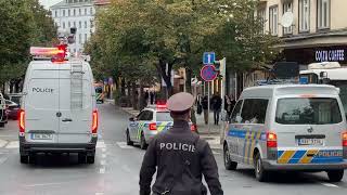 PROPALESTINSKĂ DEMONSTRACE A NĂSLEDNĂť POCHOD CENTREM PRAHY [upl. by Shena233]