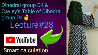 Dihedral group D4 Cayleys Table of Dihedral group D4 Group theory 🔥🔥 [upl. by Christophe343]