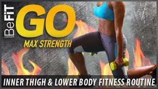 BeFiT GO  Max Strength InnerThigh and Lower Body Fitness Routine [upl. by Eram486]