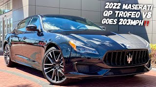 The 2022 Maserati Quattroporte Trofeo V8 Is Beauty and The BEAST [upl. by Azzil]