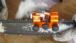 Sharpening a chainsaw blade in 60 seconds [upl. by Rigdon440]