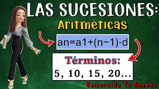 🔢Sucesiones Aritméticas Explicadas con Ejemplos🔍  Aprende Paso a Paso🧠 [upl. by Megen755]