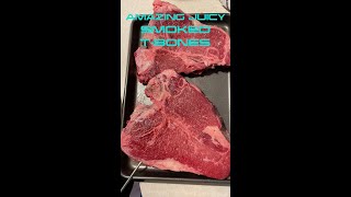 AMAZING and JUICY smoked TBone Steak [upl. by Wallis]