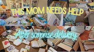 Helping overwhelmed mom organize stuff dumped on her doorstep by her ex satisfying organization [upl. by Hgielrebma126]