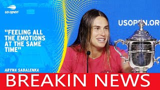 Aryna Sabalenka savors U S Open win after roaring back from tough year [upl. by Atinek]