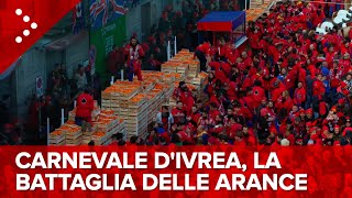 LIVE Carnevale dIvrea 2024 la battaglia delle arance diretta video [upl. by Sivert832]