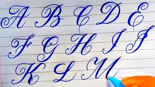 Calligraphy Letters Basic Strokes  Alphabers writing  Calligraphy Demo [upl. by Assen97]