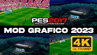 CON ESTE MOD DE GRAFICOS TU PES 2017 SE VERA HERMOSO Y DE MUCHA CALIDAD😍 [upl. by Ynnaj]