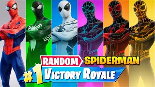 The RANDOM SPIDERMAN BOSS Challenge Fortnite [upl. by Holzman]