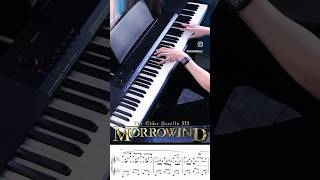 Morrowind Theme  Call of MagicNerevar Rising Piano Sheet Music morrowind sheetmusic piano [upl. by Goober]