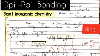 dpiPpi bonding easy  1st sem inorganic  Msc chemistry sem1 notes dπpπbond 1st sem full notes [upl. by Uok]