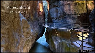 Aareschlucht Switzerland  No talking just walking  4K [upl. by Onaimad421]