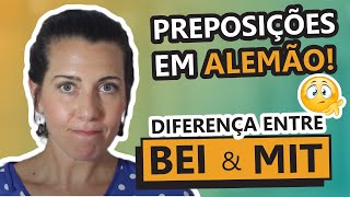 A diferença das preposições BEI e MIT PreposiçõesEmAlemao DeclinacaoEmAlemao ingridlenk [upl. by Cobb]