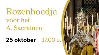 FSSPX Antwerpen  2510 Rozenhoedje vóór het uitgesteld Allerheiligste Sacrament [upl. by Agnola]