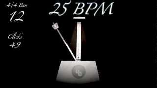 25 BPM Metronome [upl. by Bhatt741]