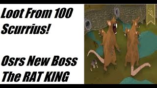 OSRS Loot from 100 Scurrius The RAT KING [upl. by Doherty]