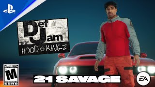 Def Jam Hood Kingz  21 Savage Trailer  PS5 [upl. by Buseck]