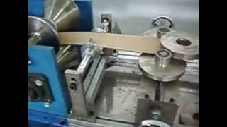 Cardboard protective corner making machine [upl. by Eanrahc]