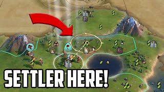 Civ 6 beginners guide 2022  Where to Settle your Capital  Aztec Overexplained [upl. by Anaynek218]