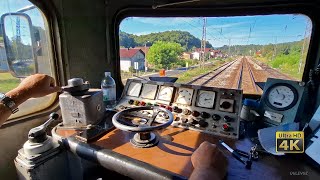 Locomotive ASEA ŽRS class 441  driving the train  train driver view 4K [upl. by Mohkos]