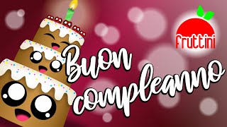 🎂 Tanti auguri a te 🎂  Buon compleanno  video divertente by Fruttini  shorts [upl. by Nanice565]