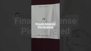 Finally Adsense Pin received After second Attempt  adsensepin [upl. by Flita]