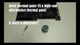 Stock thermal paste VS a highend aftermarket thermal paste KPx [upl. by Adnawt]