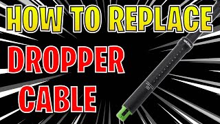 How to change the dropper cable 🛠️  Mountain Bike tutorial step by step [upl. by Annairdua]