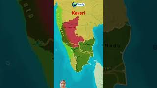 Kaveri Nadi ke bare mein janenge geograpy upsc gk map geography [upl. by Adrell]