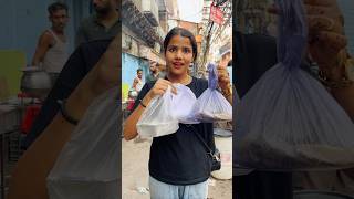 Trying Every Street Food In Old Delhi 😱 Buying Unlimited Street Food Challenge shorts ashortaday [upl. by Nicram]