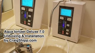 Aqua Ionizer Deluxe 7 0 Water Ionizer unboxing and setup [upl. by Aiuqcaj]