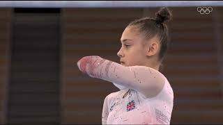 Jessica Gadirova  Uneven Bars Qualification Tokyo 2020 [upl. by Fabrianna]