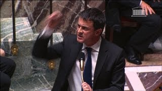 A lAssemblée Valls attaque la droite sur le terrorisme [upl. by Idaline]