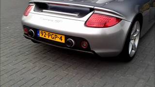 Porsche Carrera GT walkaround  startup  nice acceleration [upl. by Nesyt]