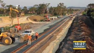 ARTC  Watermark Rail Works Time Lapse [upl. by Llemmart]