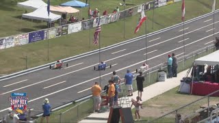 Contestants get ready for the Soap Box Derby in Akron [upl. by Terti]