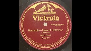 Maud Powell  Barcarolle Tales Of Hoffmann [upl. by Etteloc]