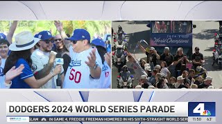 Dodgers championship parade Part 35 — We got it baby [upl. by Leelah336]