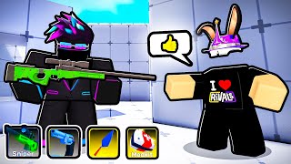 I used THE OWNERS SECRET LOADOUT in Roblox Rivals [upl. by Jabez]