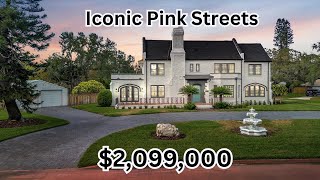 2 Million Luxury Estate  1535 Manor Way S St Petersburg FL  Iconic Pink Streets [upl. by Ateiram]