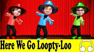 Here We Go LooptyLoo  Family Sing Along  Muffin Songs [upl. by Ssepmet]