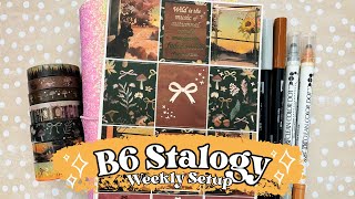 B6 Stalogy Notebook Planner Plan with Me  New Weekly amp Daily Layout  Simply Gilded Subscription [upl. by Anileva]