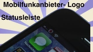 Betreiberlogos in der iPhoneStatusleiste OHNE Jailbreak  Anleitung [upl. by Sulakcin]