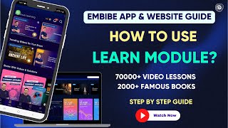 How to use the Learn module on the Embibe App  Embibe [upl. by Iow126]